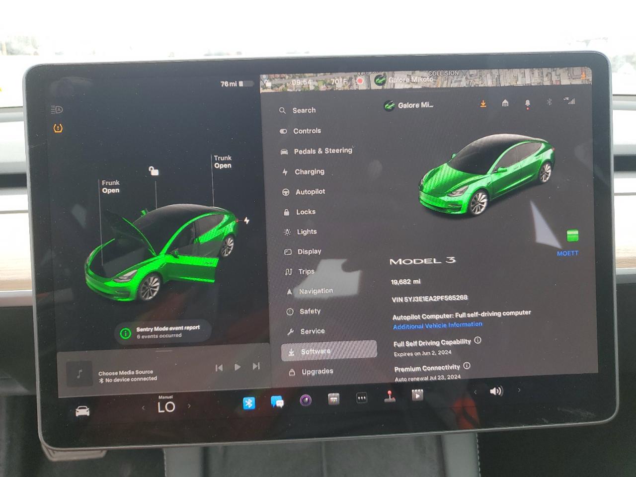 2023 TESLA MODEL 3 VIN:5YJ3E1EA2PF565268