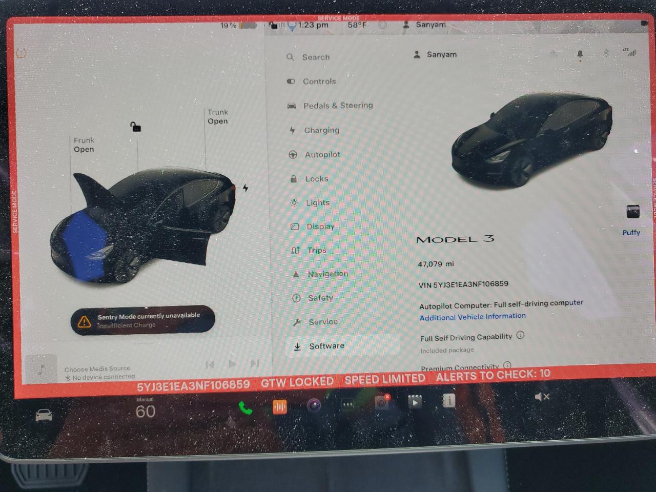 2022 TESLA MODEL 3  VIN:5YJ3E1EA3NF106859