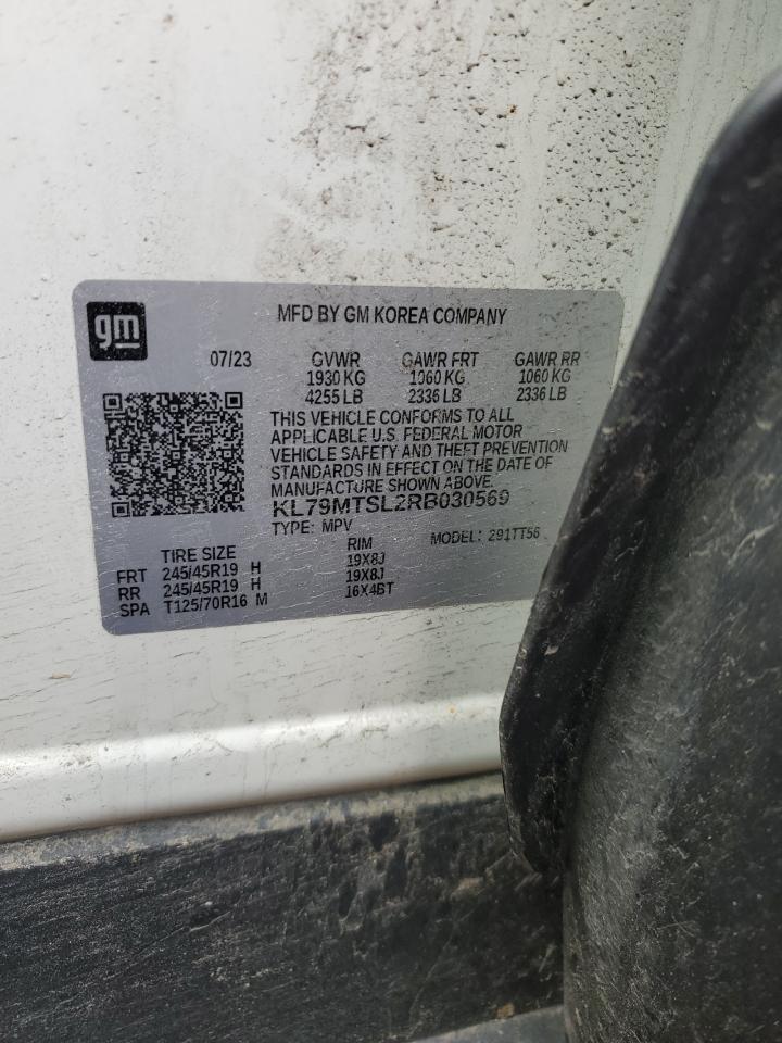 2024 CHEVROLET TRAILBLAZER RS VIN:KL79MTSL2RB030569