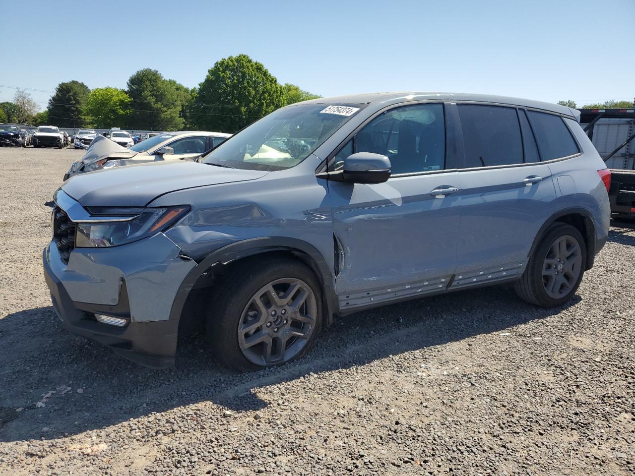 2022 HONDA PASSPORT EXL VIN:5FNYF7H50NB002821