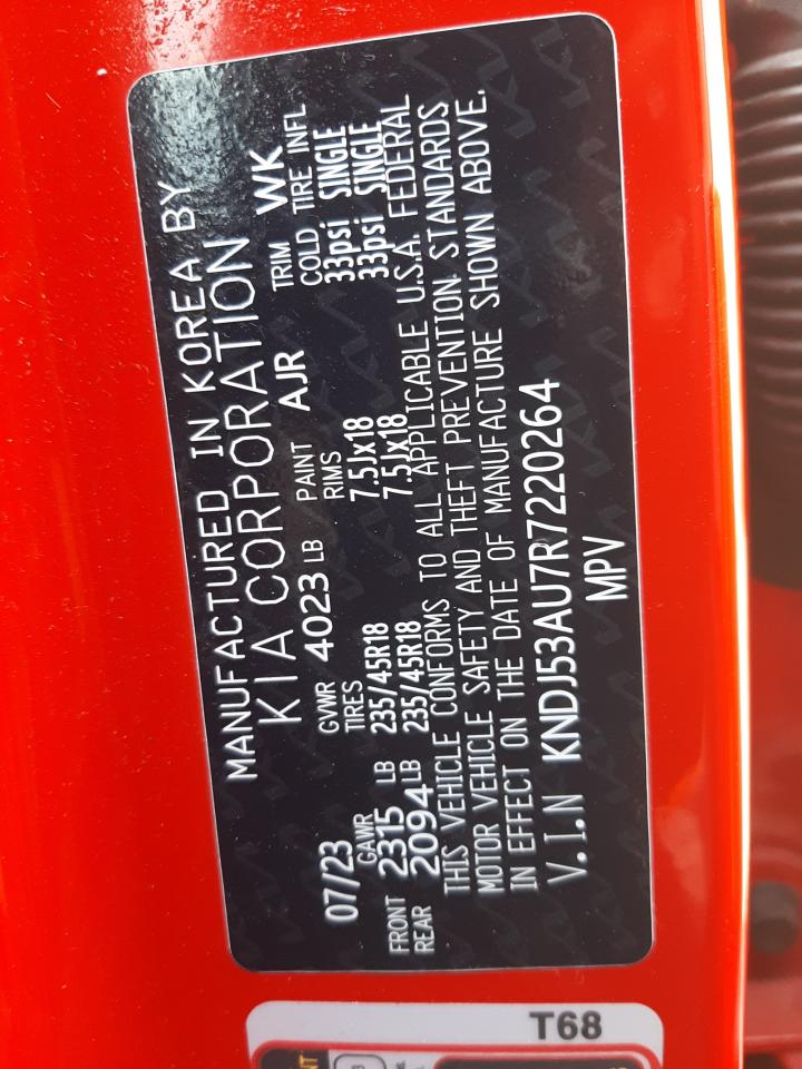 2024 KIA SOUL GT LINE VIN:KNDJ53AU7R7220264