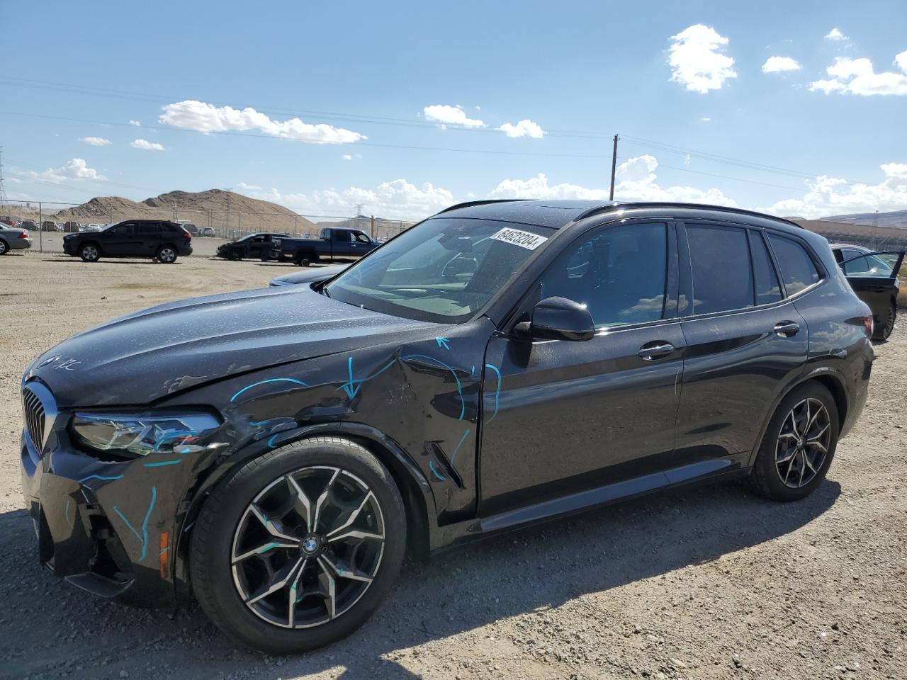 2022 BMW X3 SDRIVE30I VIN:WBX47DP07NN186241