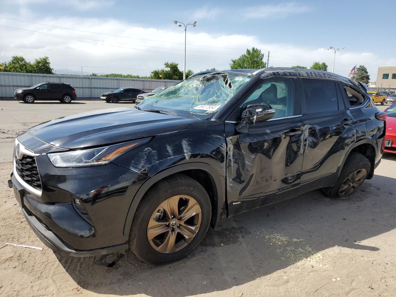 2023 TOYOTA HIGHLANDER HYBRID BRONZE EDITION VIN:5TDABRCH4PS600712