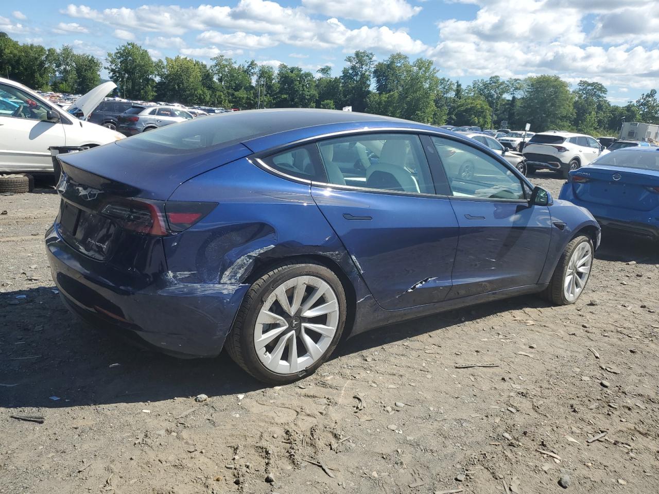 2022 TESLA MODEL 3  VIN:5YJ3E1EB4NF277564