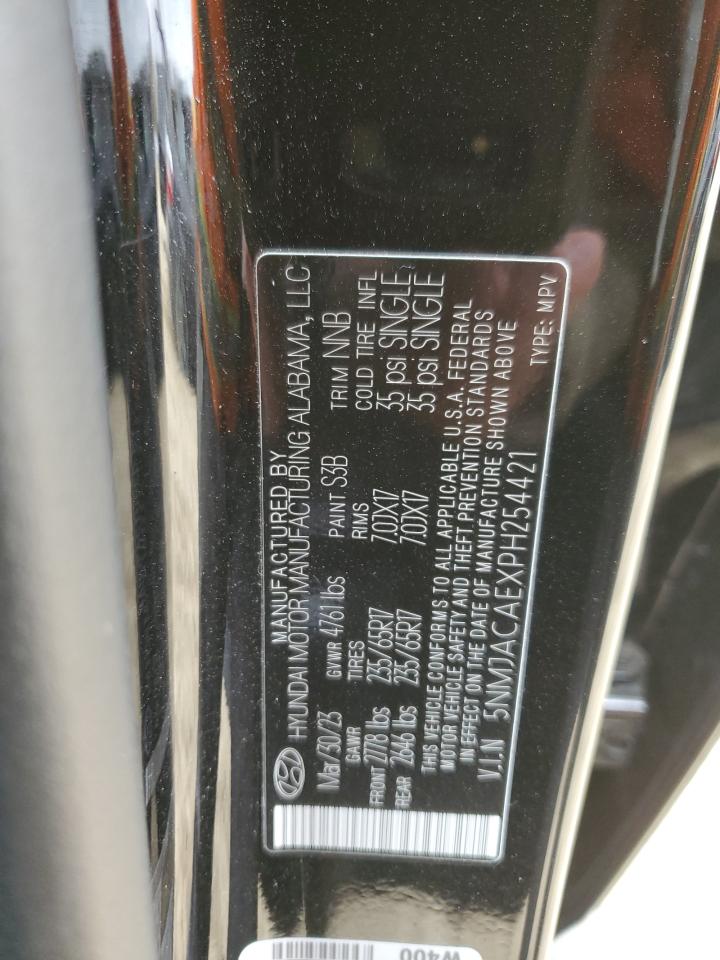 2023 HYUNDAI TUCSON SE VIN:5NMJACAEXPH254421