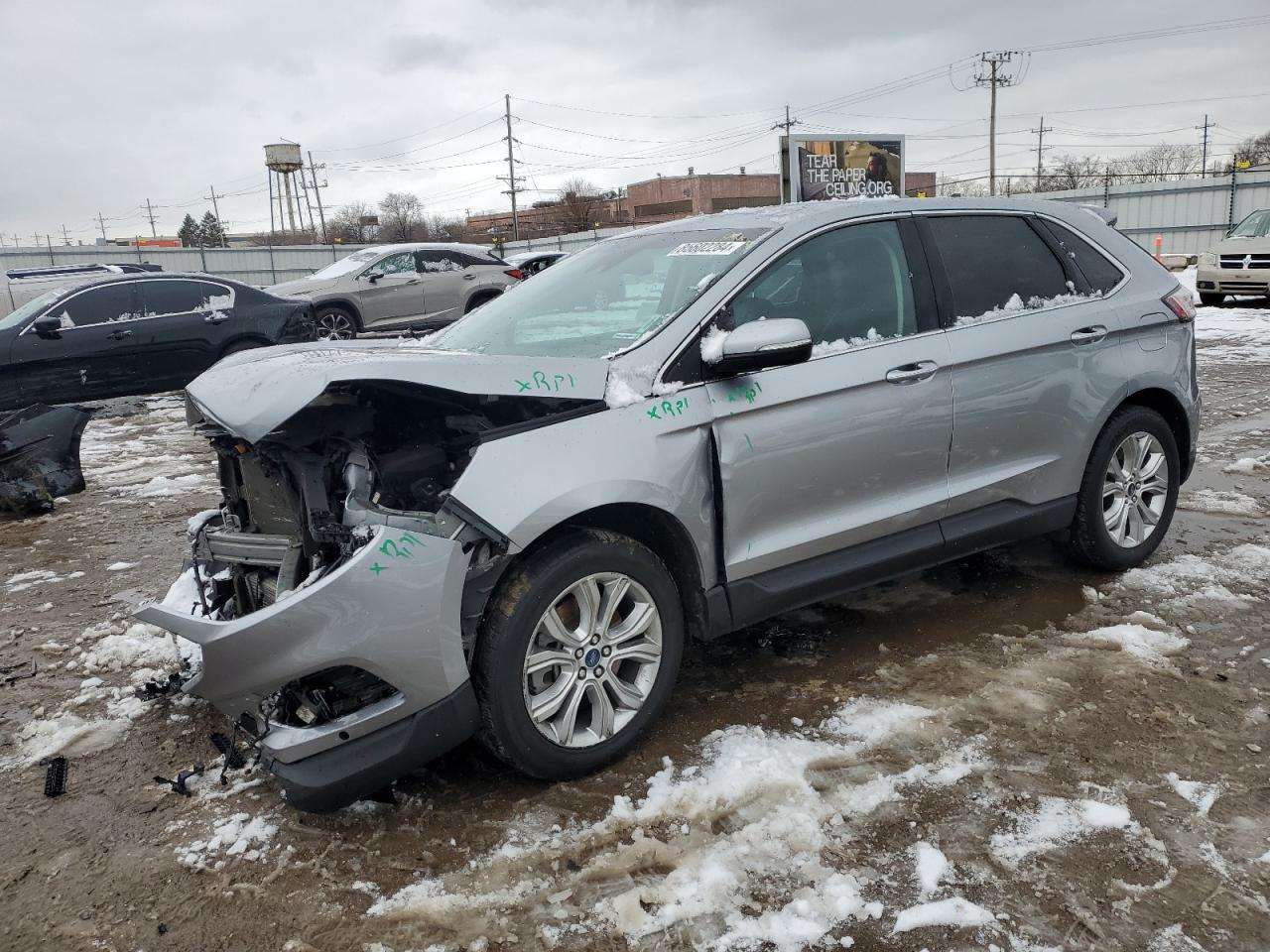 2022 FORD EDGE TITANIUM VIN:2FMPK4K92NBA10929