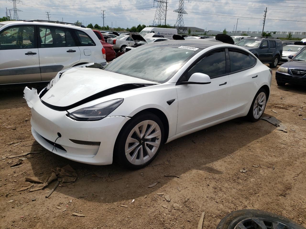 2023 TESLA MODEL 3  VIN:5YJ3E1EA2PF510853