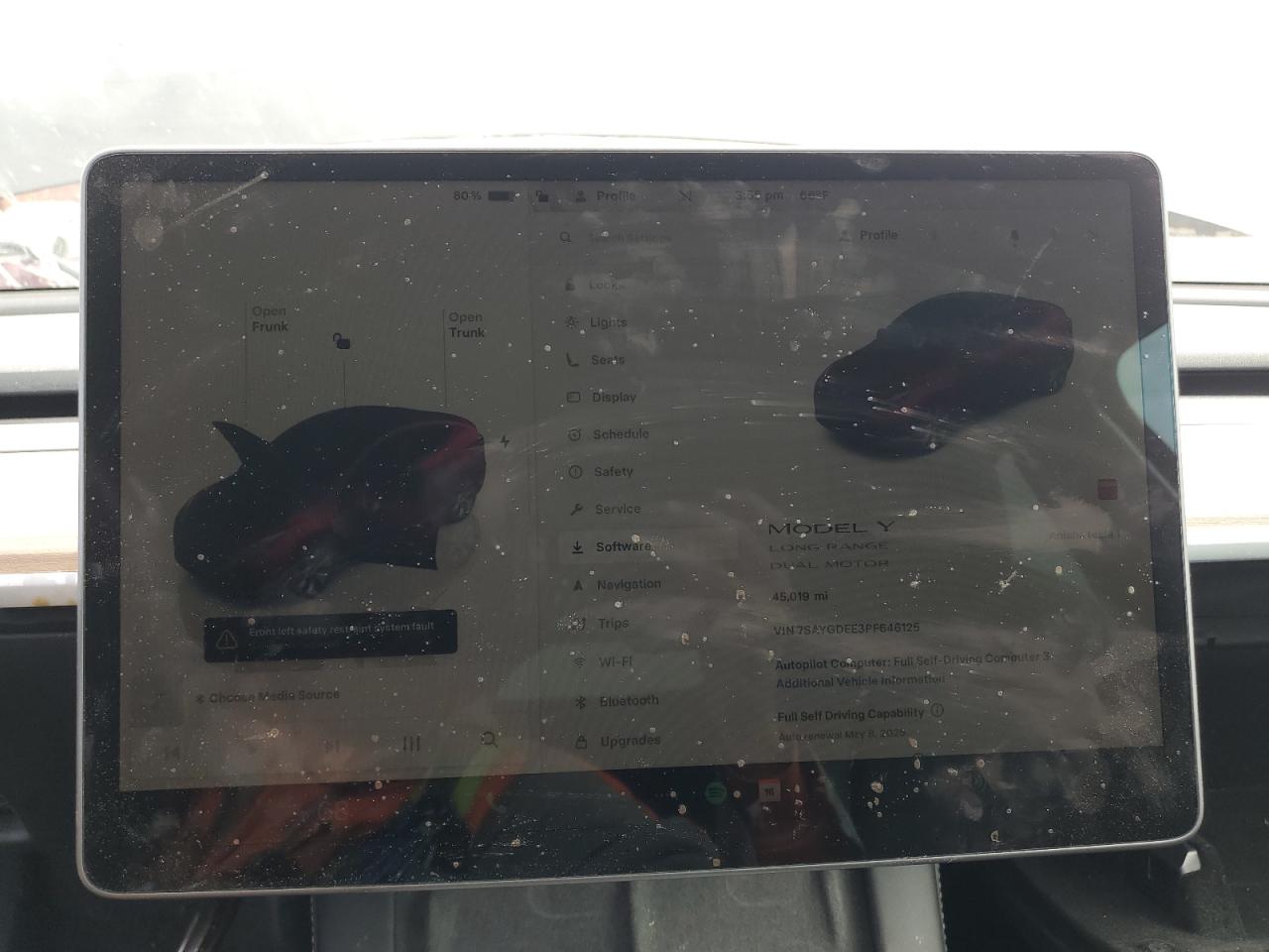 2023 TESLA MODEL Y  VIN:7SAYGDEE3PF646125