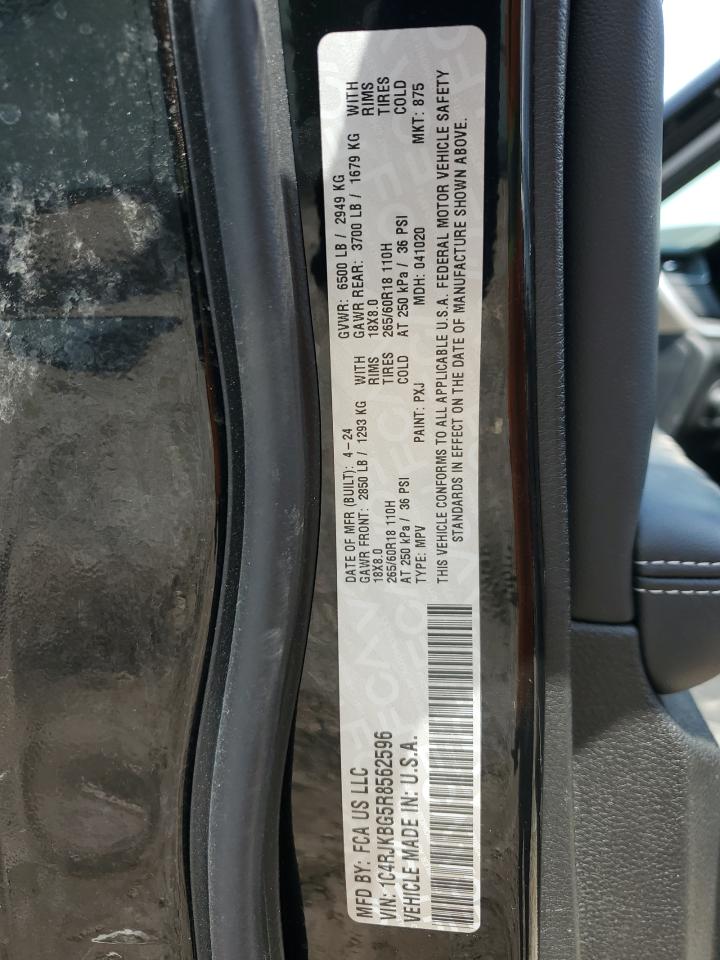 2024 JEEP GRAND CHEROKEE L LIMITED VIN:1C4RJKBG5R8562596