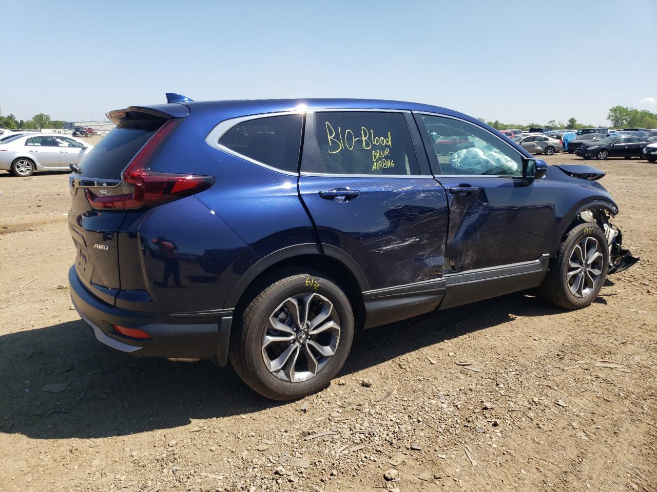 2022 HONDA CR-V EXL VIN:5J6RW2H8XNA008369