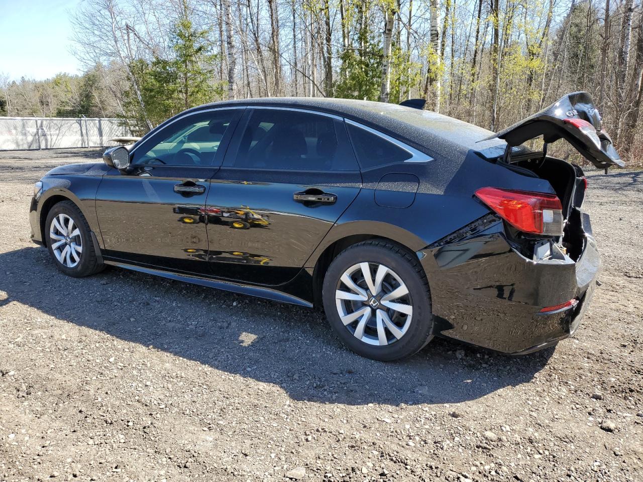 2022 HONDA CIVIC LX VIN:2HGFE2F26NH112273