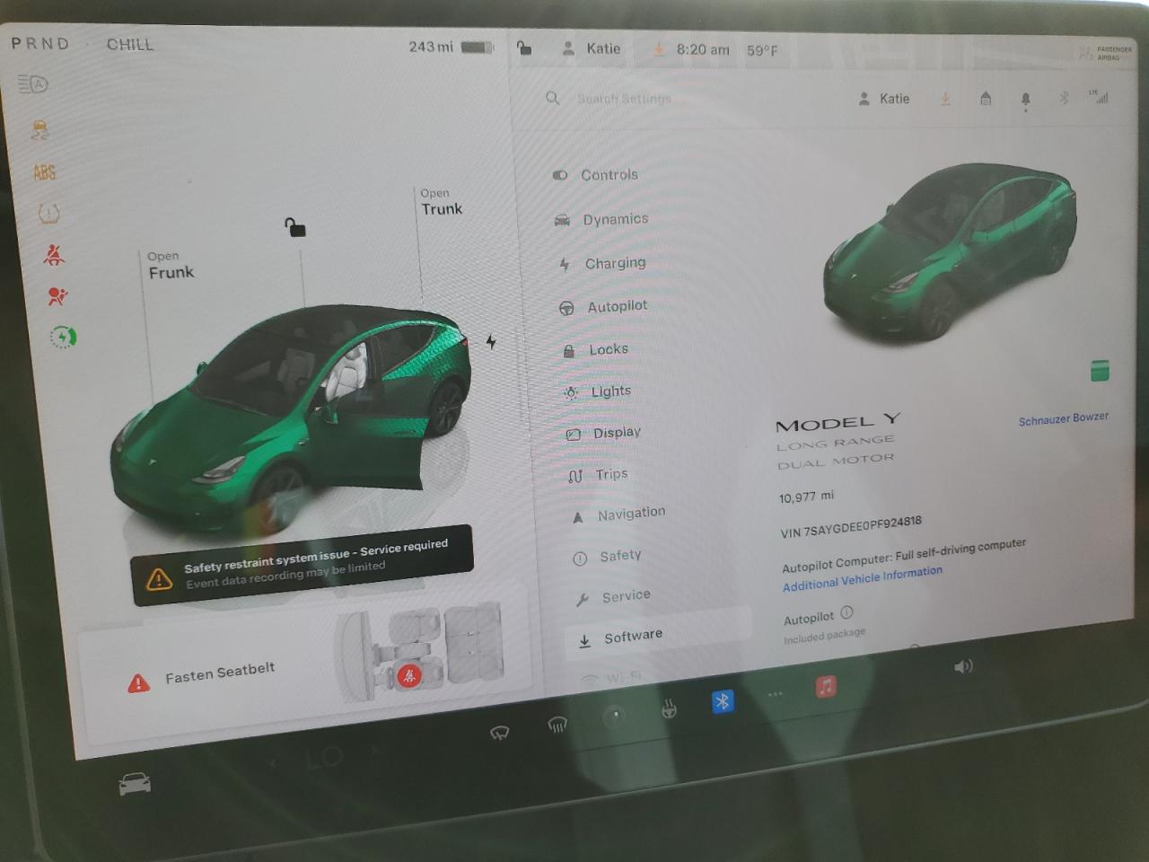 2023 TESLA MODEL Y  VIN:7SAYGDEE0PF924818