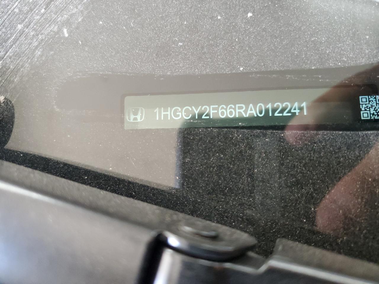 2024 HONDA ACCORD HYBRID EXL VIN:1HGCY2F66RA012241