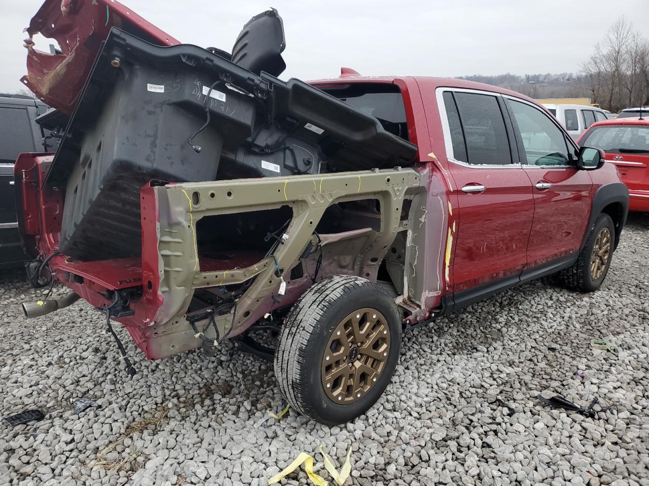 2022 HONDA RIDGELINE RTL VIN:5FPYK3F73NB003767