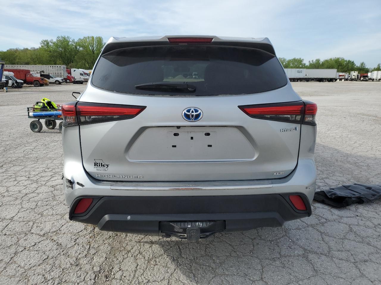 2022 TOYOTA HIGHLANDER HYBRID XLE VIN:5TDGBRCH5NS538695
