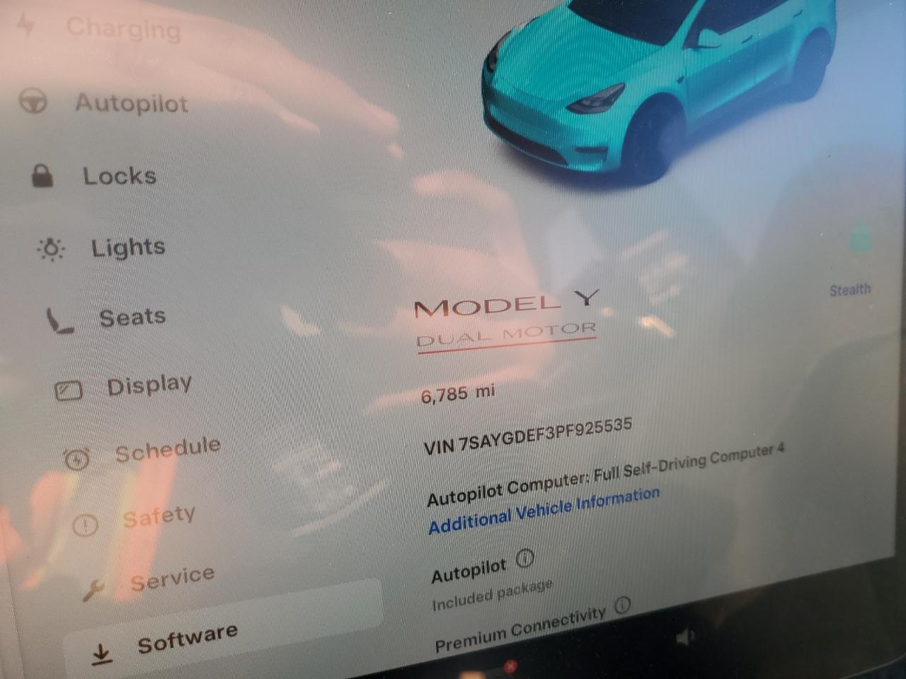 2023 TESLA MODEL Y  VIN:7SAYGDEF3PF925535