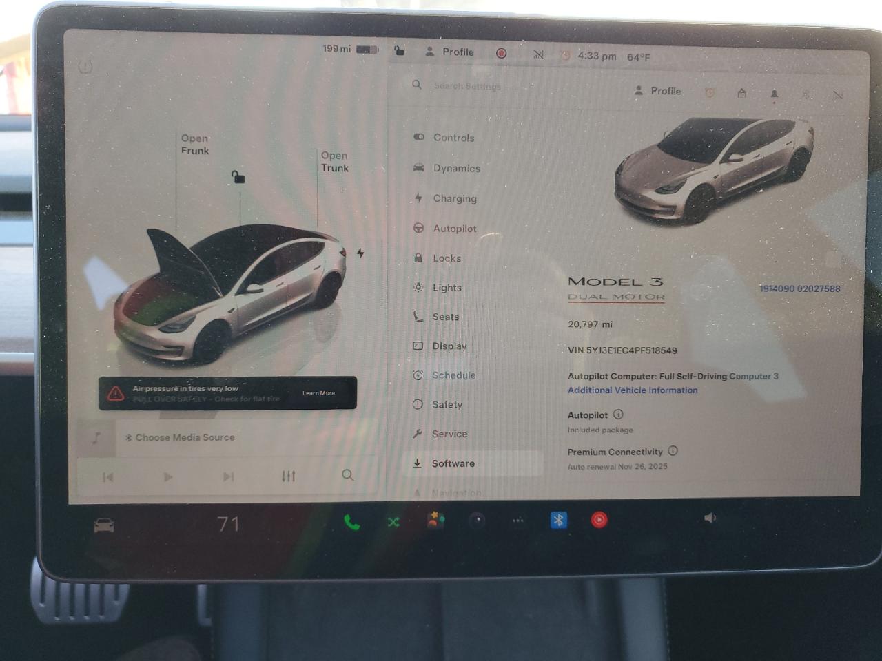 2023 TESLA MODEL 3  VIN:5YJ3E1EC4PF518549