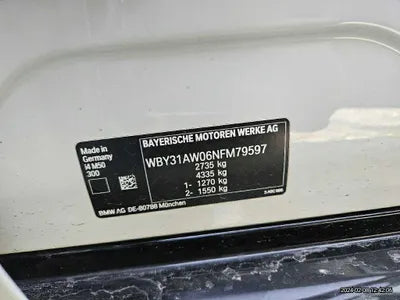 2022 BMW i4 WBY31AW06NFM79597 VIN:WBY31AW06NFM79597