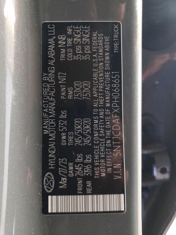 2023 HYUNDAI SANTA CRUZ NIGHT VIN:5NTJCDAFXPH068651