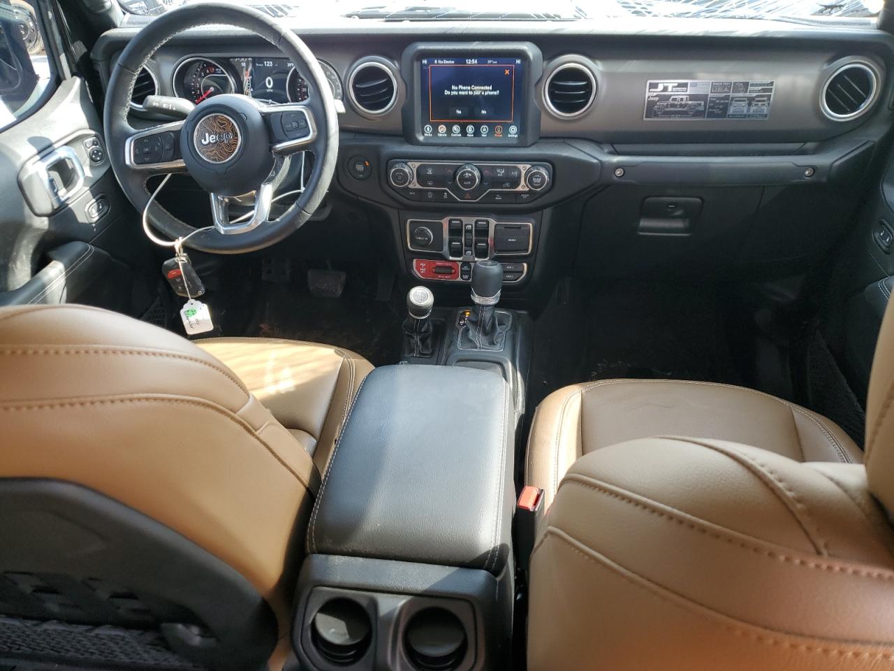 2022 JEEP GLADIATOR RUBICON VIN:1C6JJTBG0NL163323