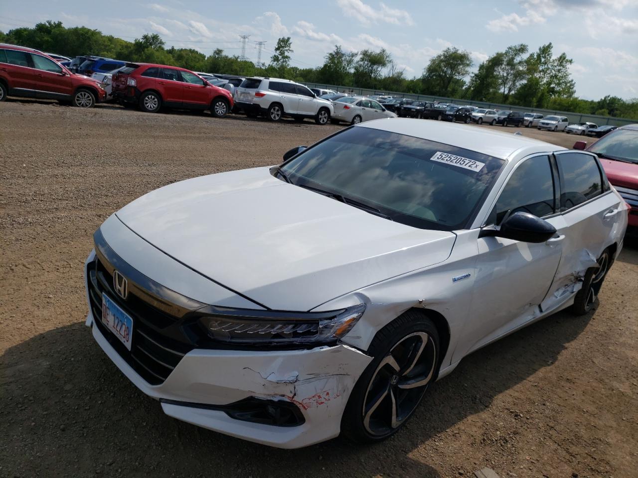 2022 HONDA ACCORD HYBRID SPORT VIN:1HGCV3F27NA010584