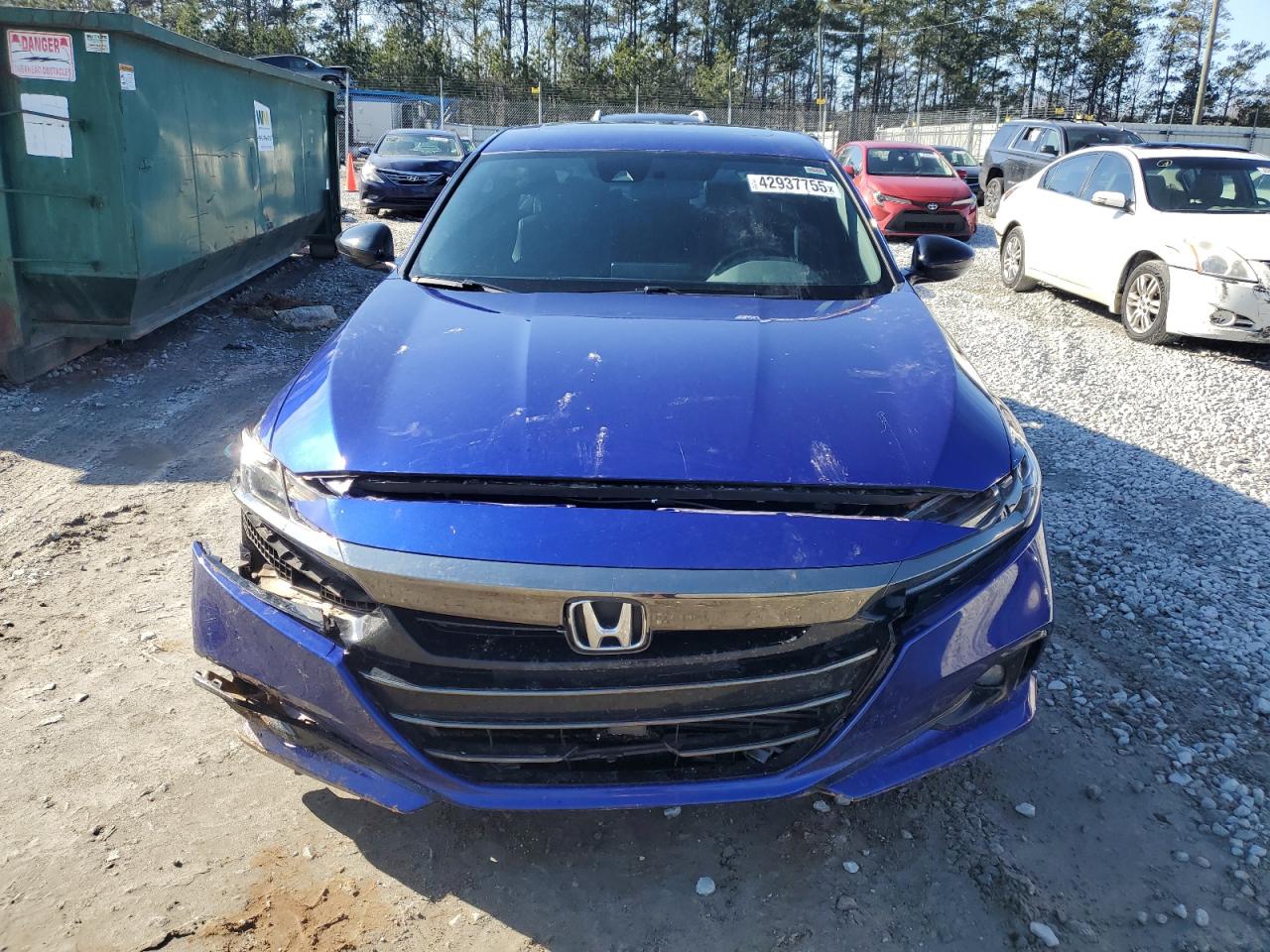 2022 HONDA ACCORD SPORT VIN:1HGCV2F38NA025212