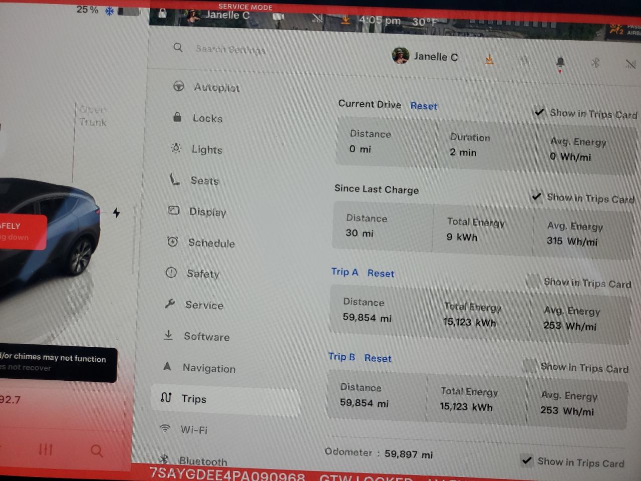 2023 TESLA MODEL Y  VIN:7SAYGDEE4PA090968