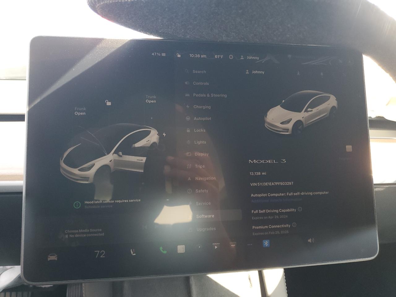 2023 TESLA MODEL 3  VIN:5YJ3E1EA7PF503297