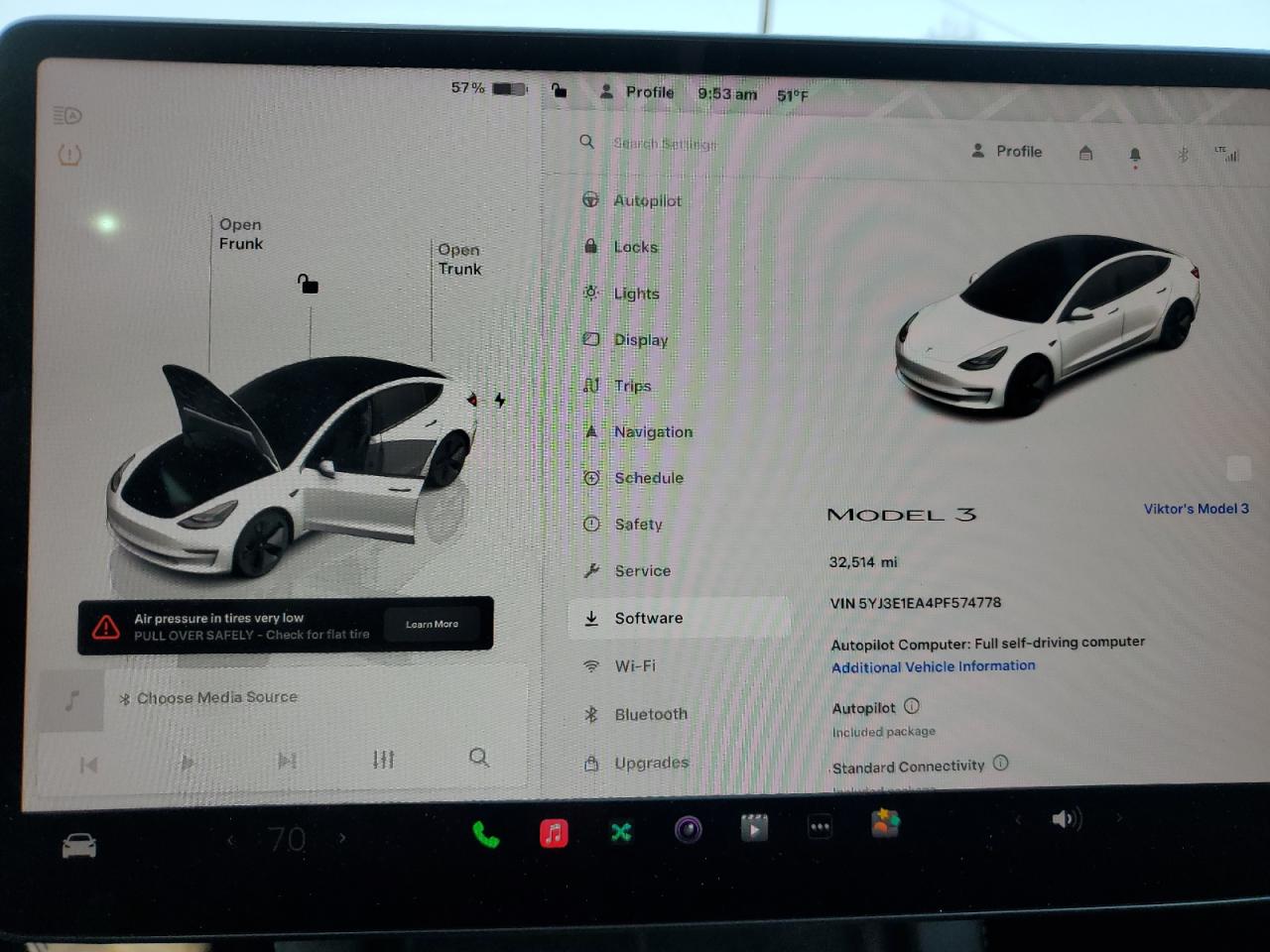 2023 TESLA MODEL 3  VIN:5YJ3E1EA4PF574778