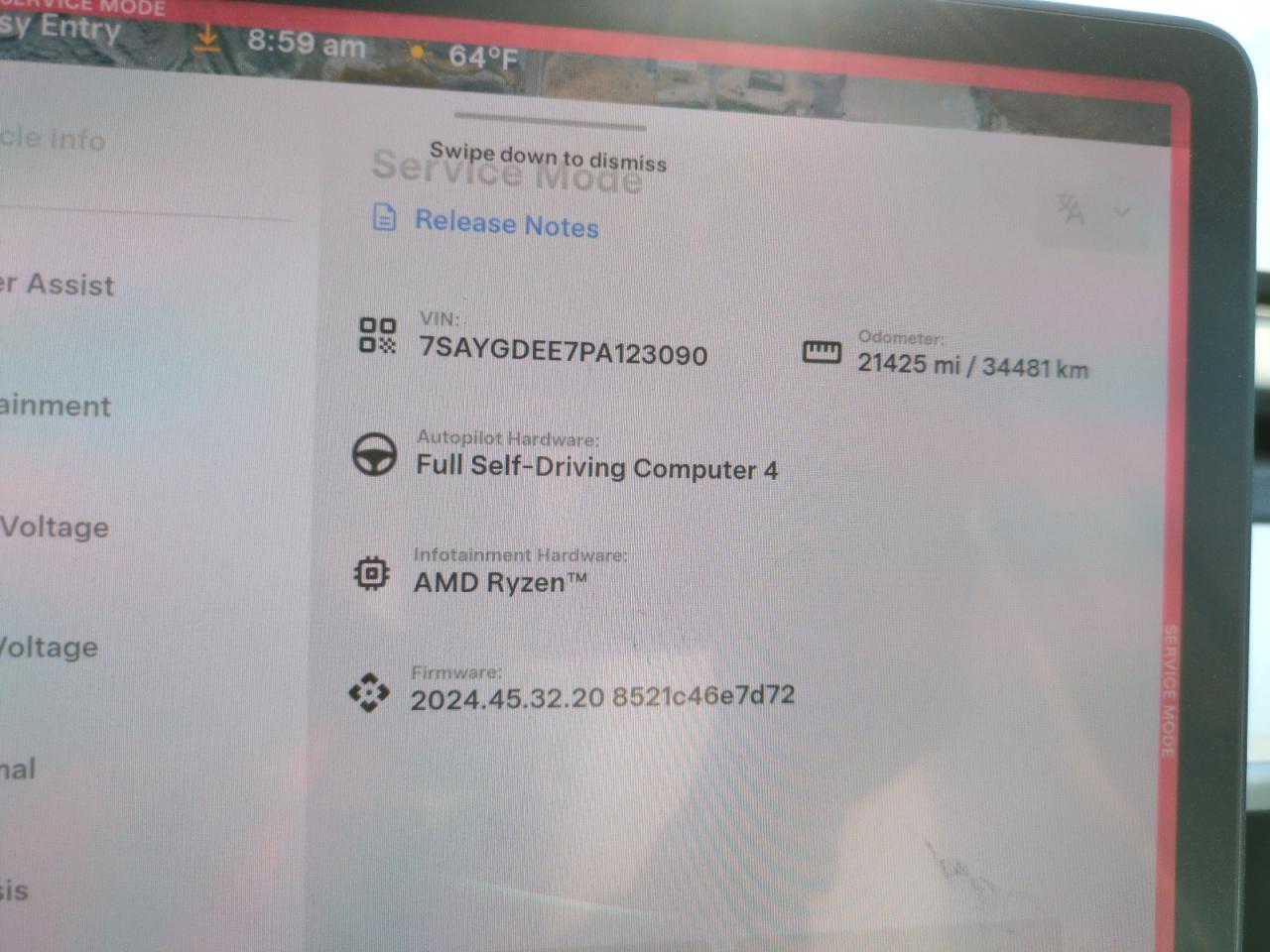 2023 TESLA MODEL Y  VIN:7SAYGDEE7PA123090