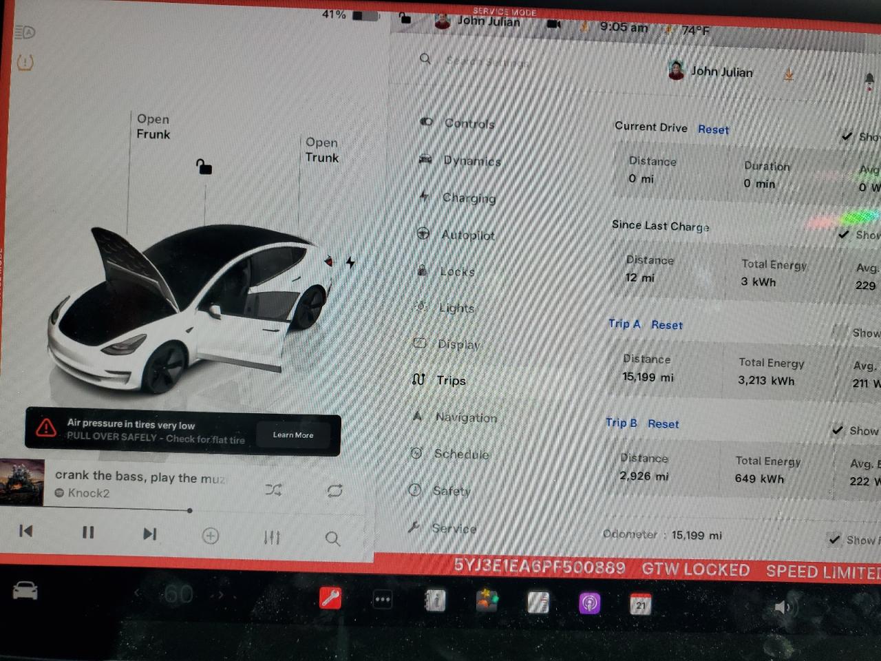 2023 TESLA MODEL 3  VIN:1FMCU0G70GUC65214