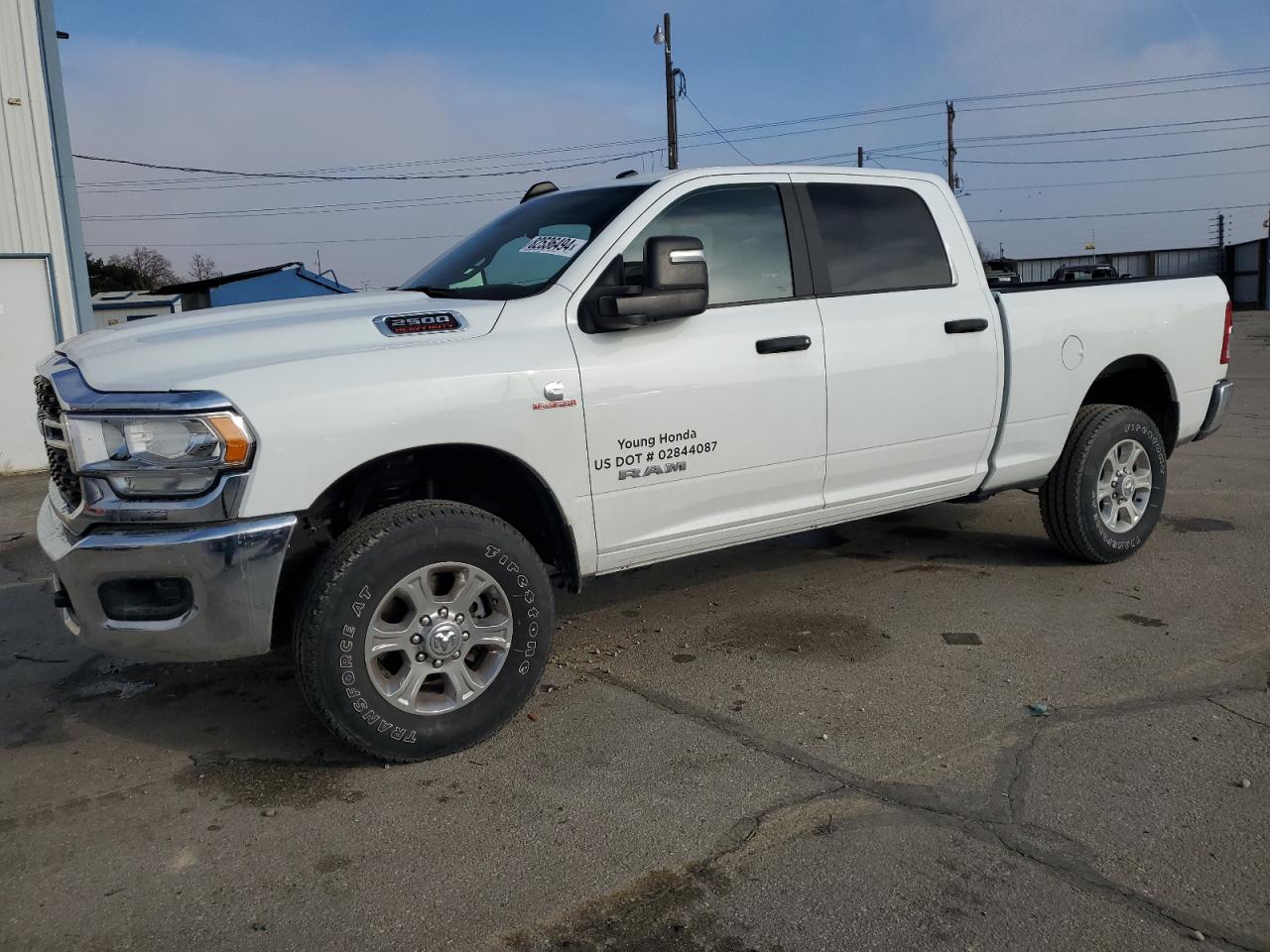 2023 RAM 2500 BIG HORN VIN:3C6UR5DL7PG537647