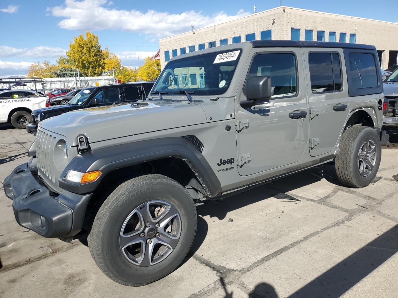 2022 JEEP WRANGLER UNLIMITED SPORT VIN:1C4HJXDG3NW165125