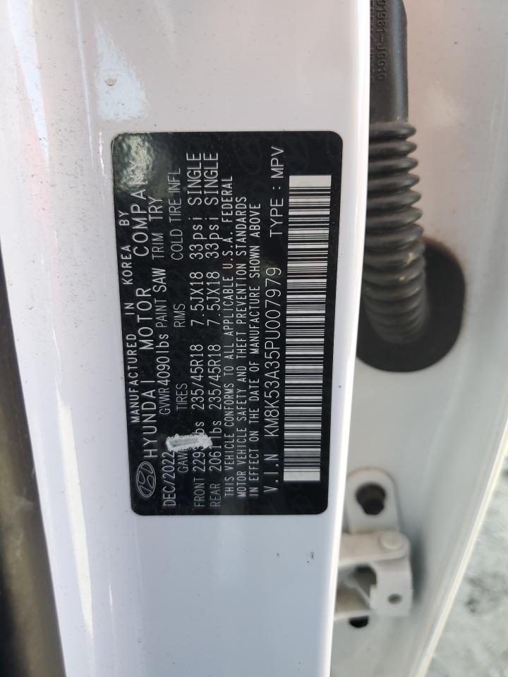 2023 HYUNDAI KONA LIMITED VIN:KM8K53A35PU007979