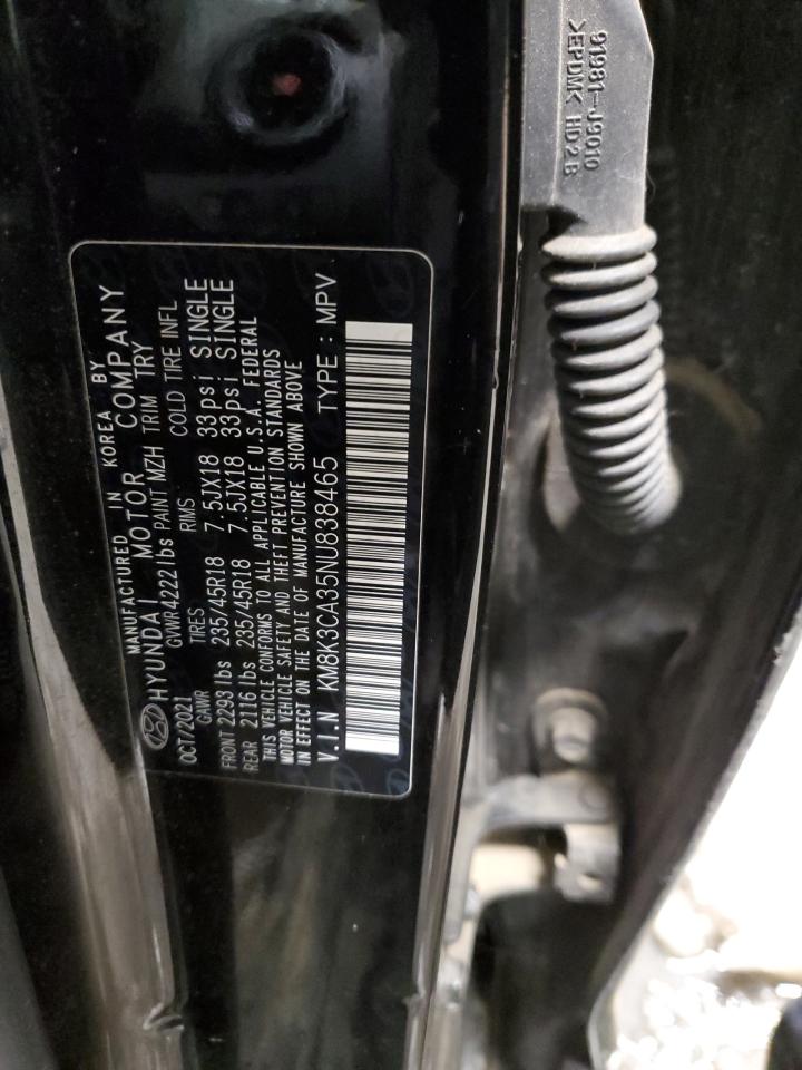 2022 HYUNDAI KONA N LINE VIN:KM8K3CA35NU838465