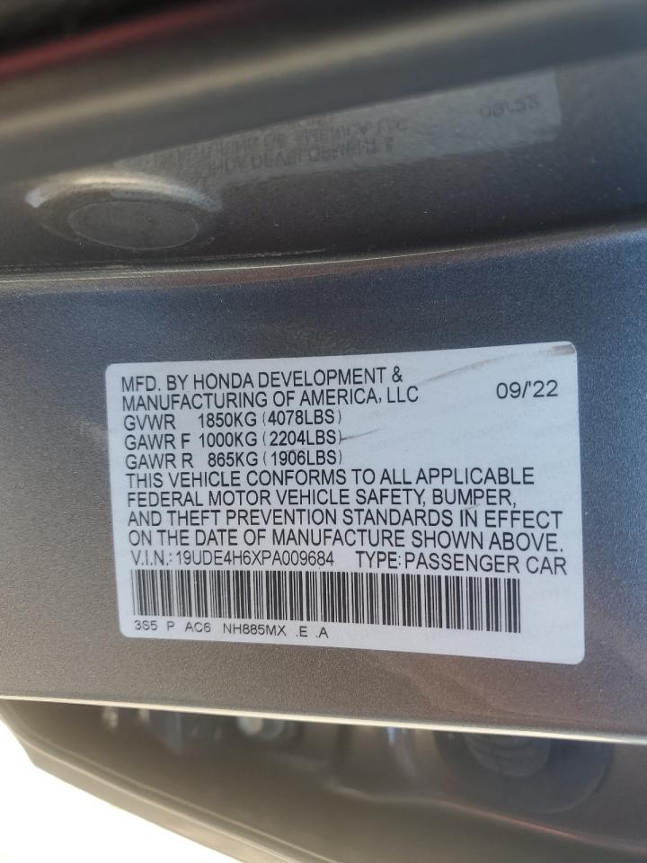 2023 ACURA INTEGRA A-SPEC TECH VIN:19UDE4H6XPA009684