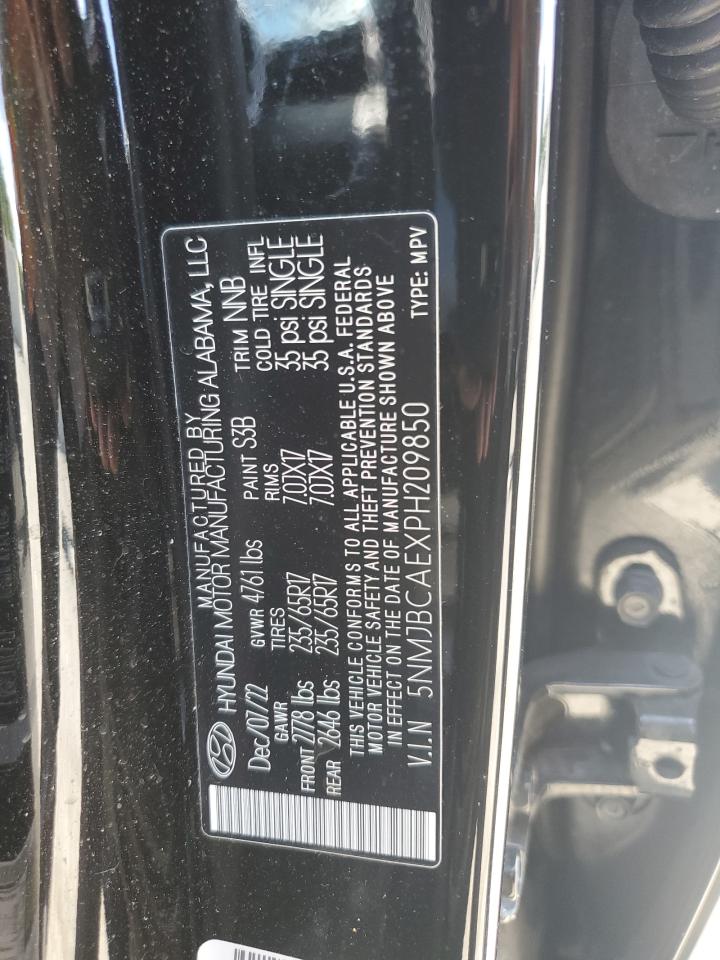 2023 HYUNDAI TUCSON SEL VIN:5NMJBCAEXPH209850