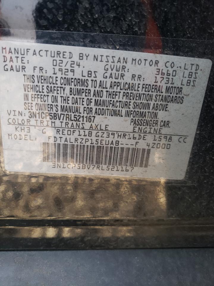 2024 NISSAN KICKS S VIN:3N1CP5BV7RL521167