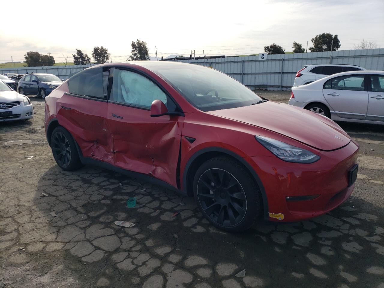 2022 TESLA MODEL Y  VIN:7SAYGDEE6NF345538