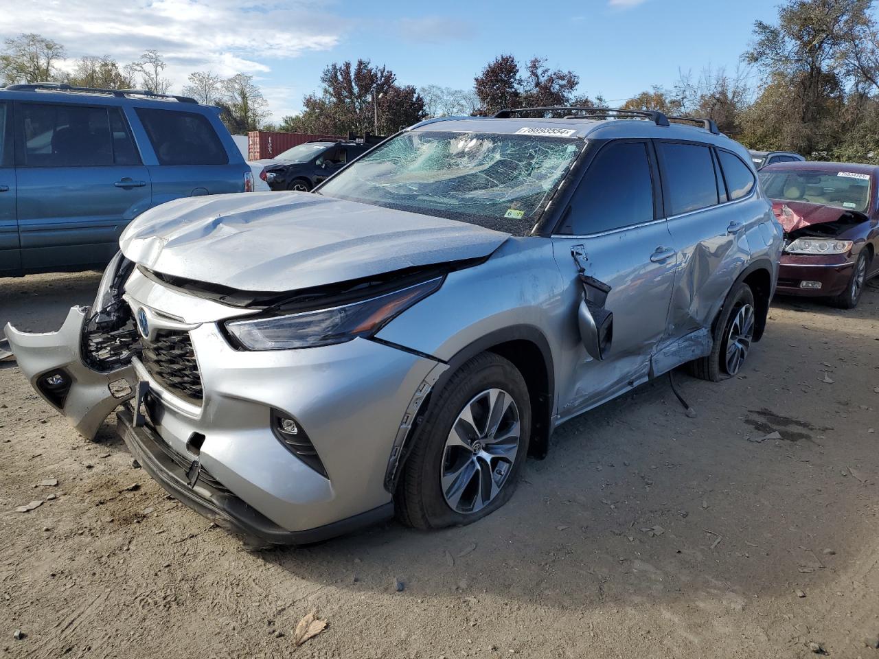 2024 TOYOTA HIGHLANDER HYBRID XLE VIN:5TDKBRCH8RS613728