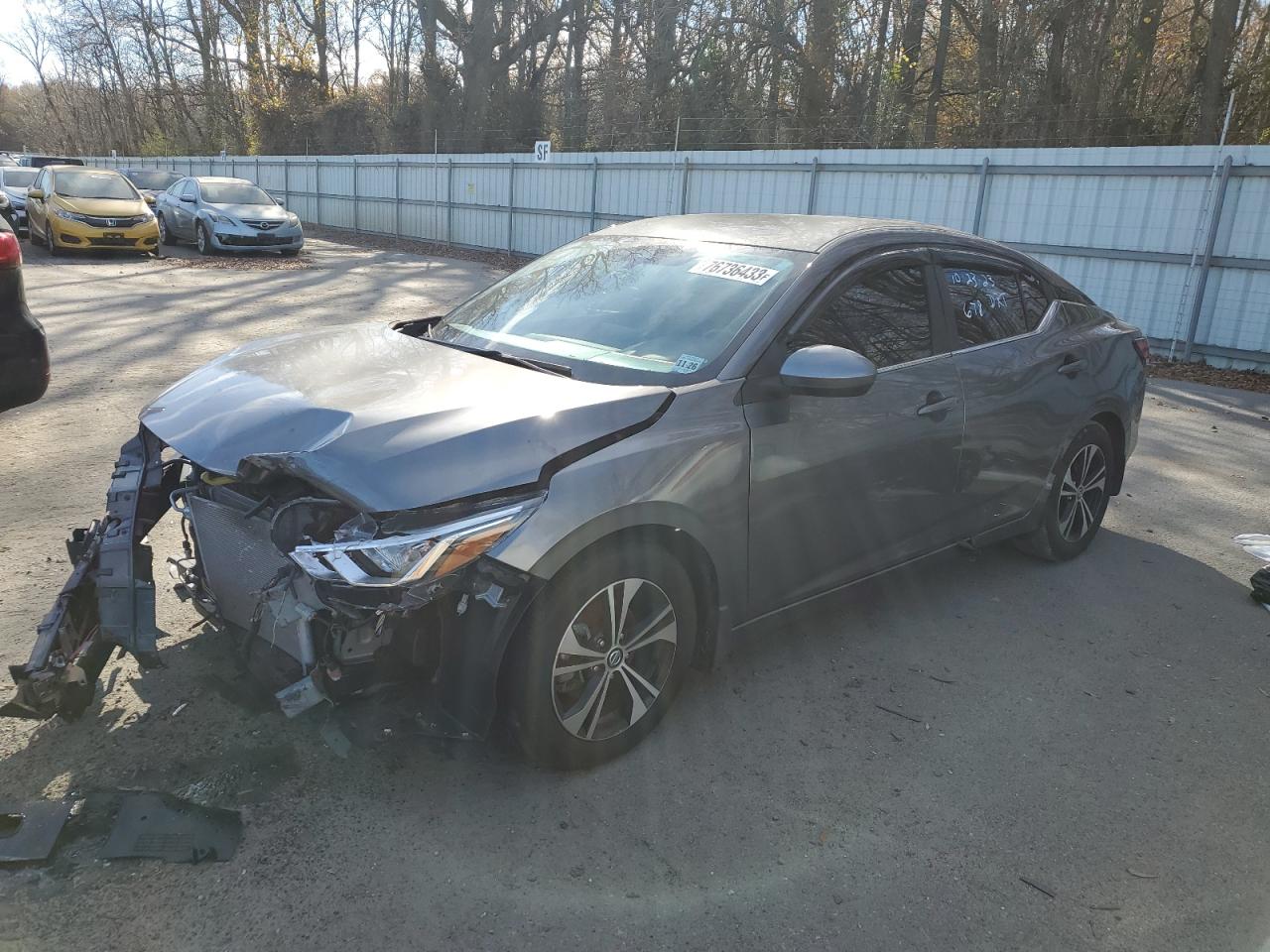 2022 NISSAN SENTRA SV VIN:3N1AB8CV3NY210273