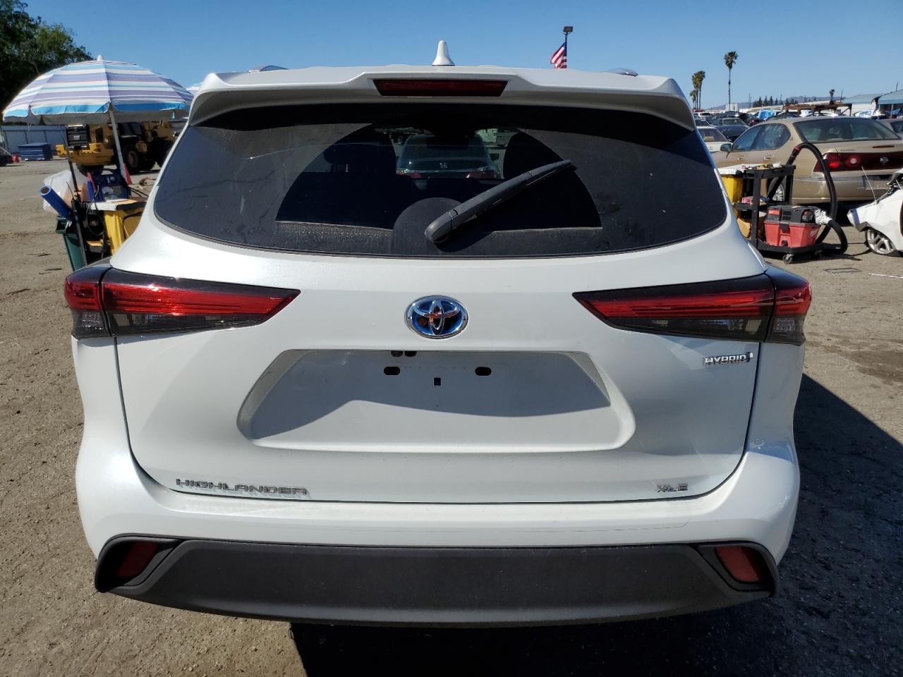 2022 TOYOTA HIGHLANDER HYBRID XLE VIN:5TDABRCH7NS542897