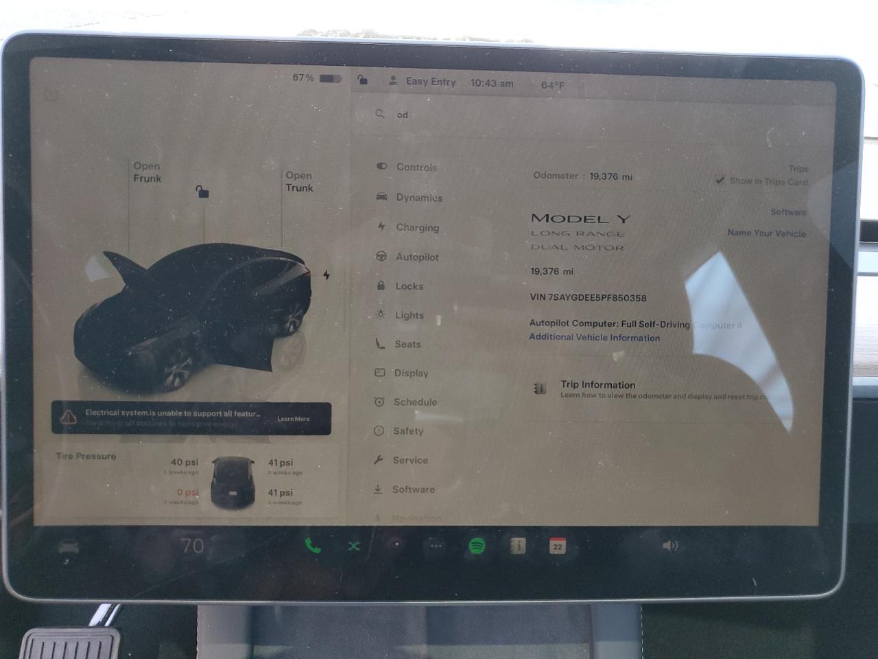 2023 TESLA MODEL Y  VIN:7SAYGDEE5PF850358