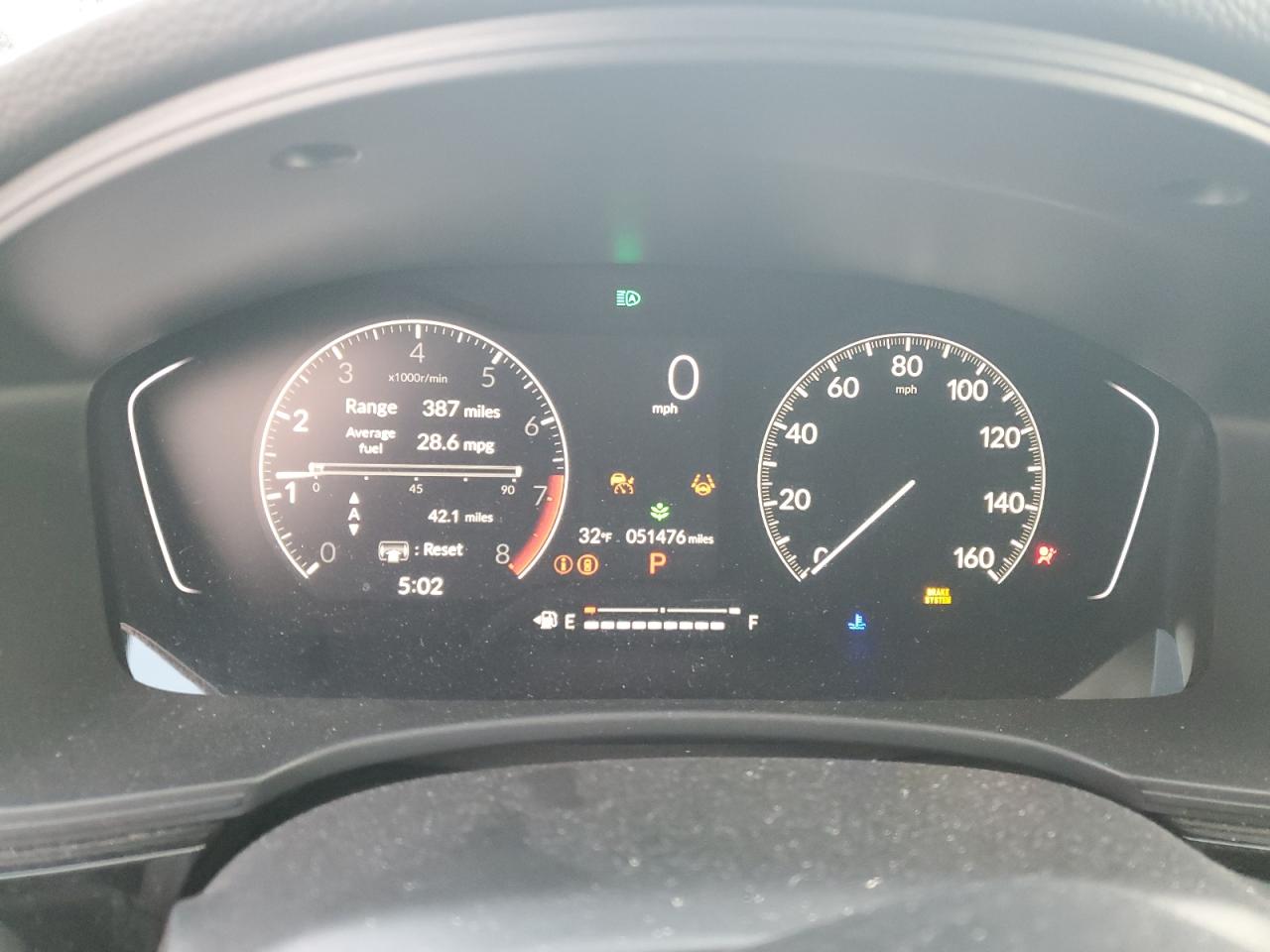 2022 HONDA CIVIC LX VIN:2HGFE2F2XNH595752