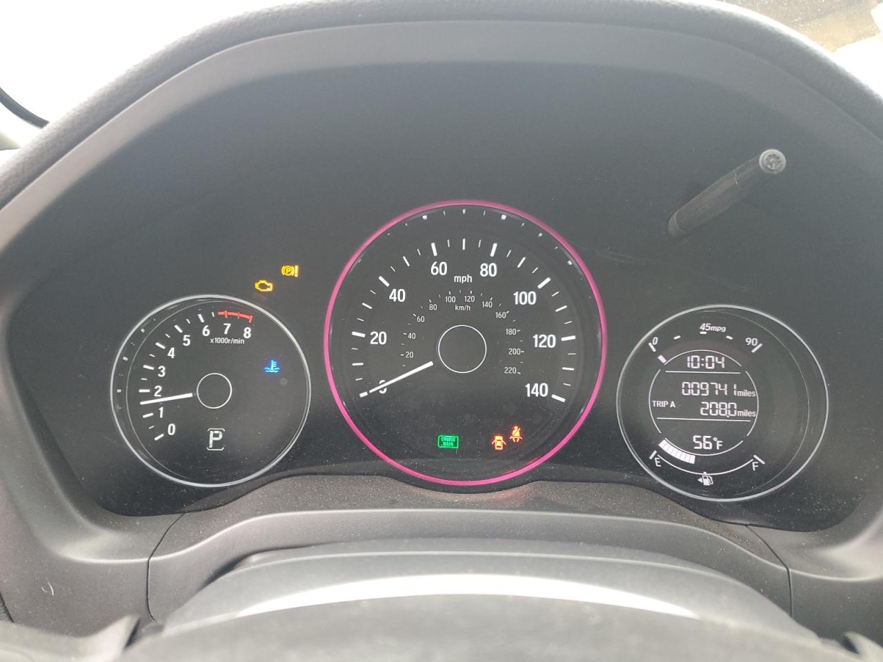 2022 HONDA HR-V SPORT VIN:3CZRU6H19NM710475