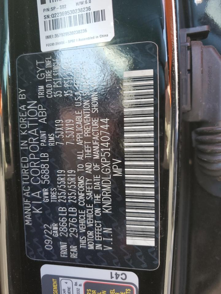 2023 KIA SORENTO SXP VIN:KNDRMDLGXP5140744