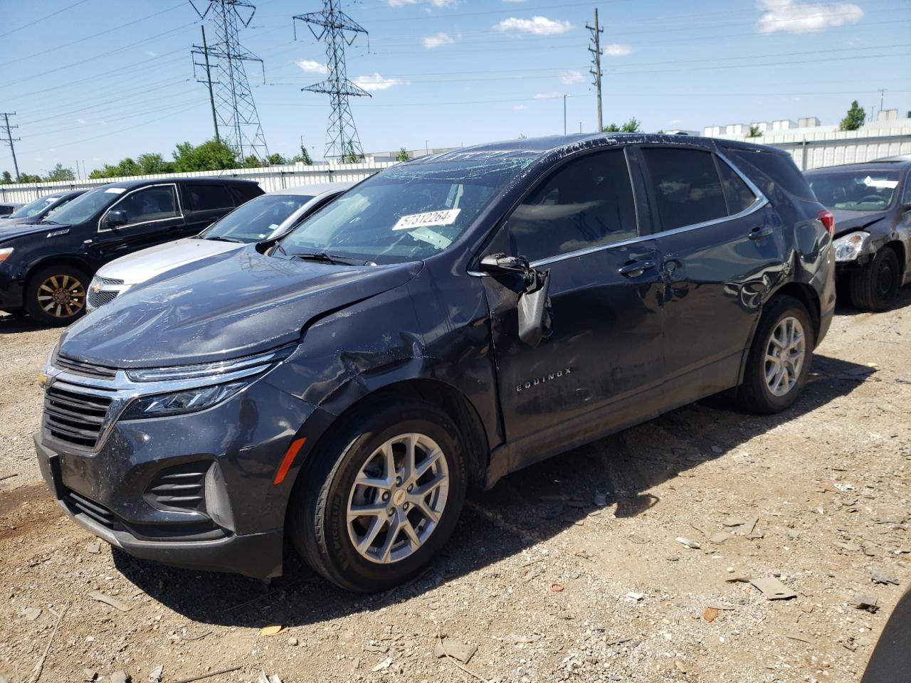 2022 CHEVROLET EQUINOX LT VIN:2GNAXJEV7N6109524