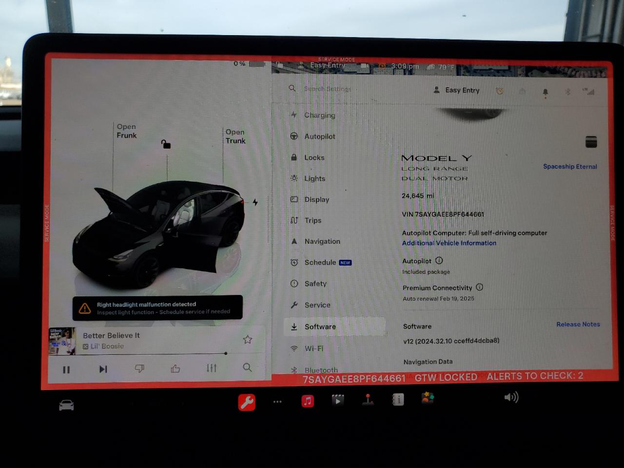 2023 TESLA MODEL Y  VIN:7SAYGAEE8PF644661