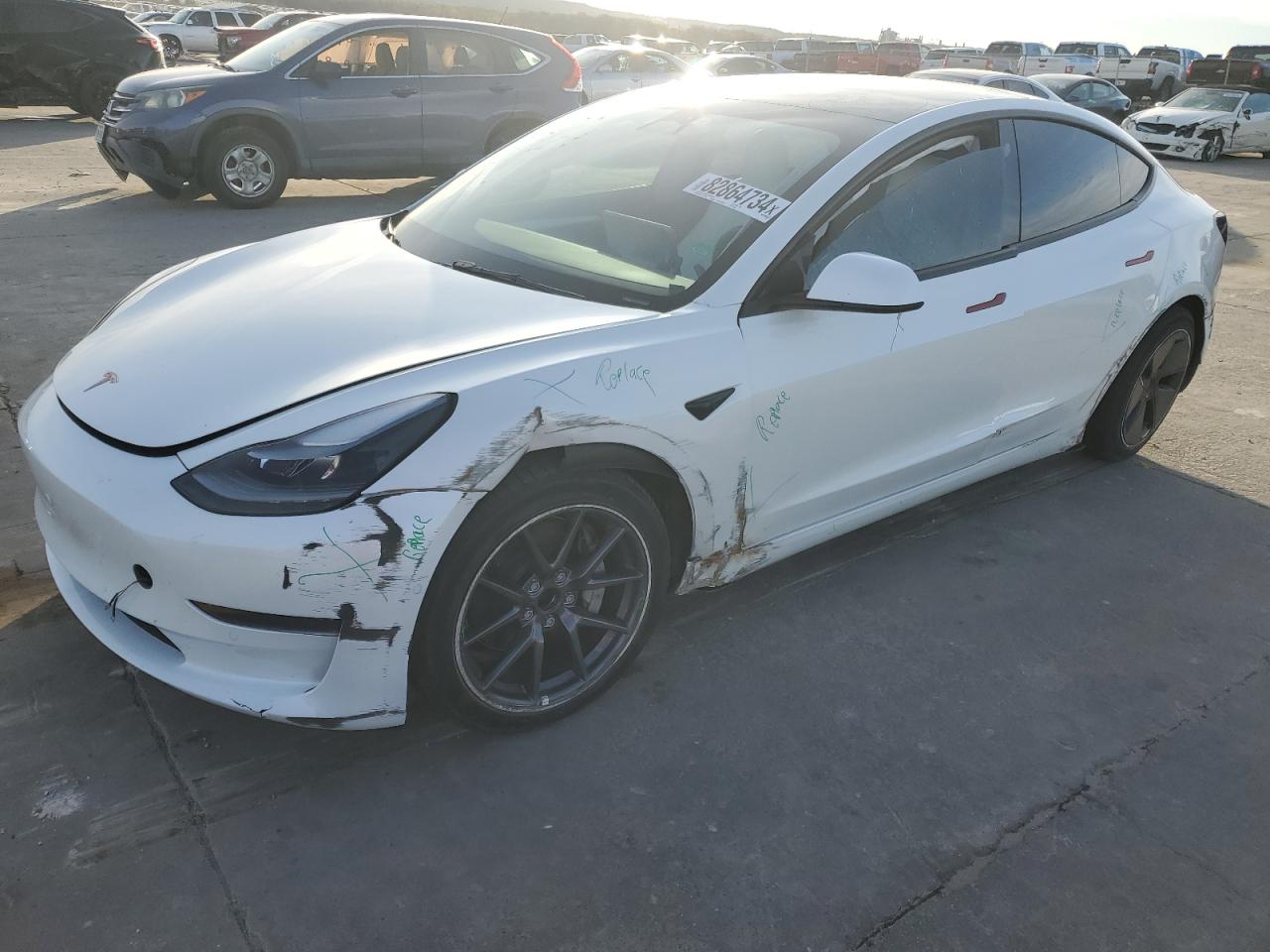 2022 TESLA MODEL 3  VIN:5YJ3E1EA7NF355097