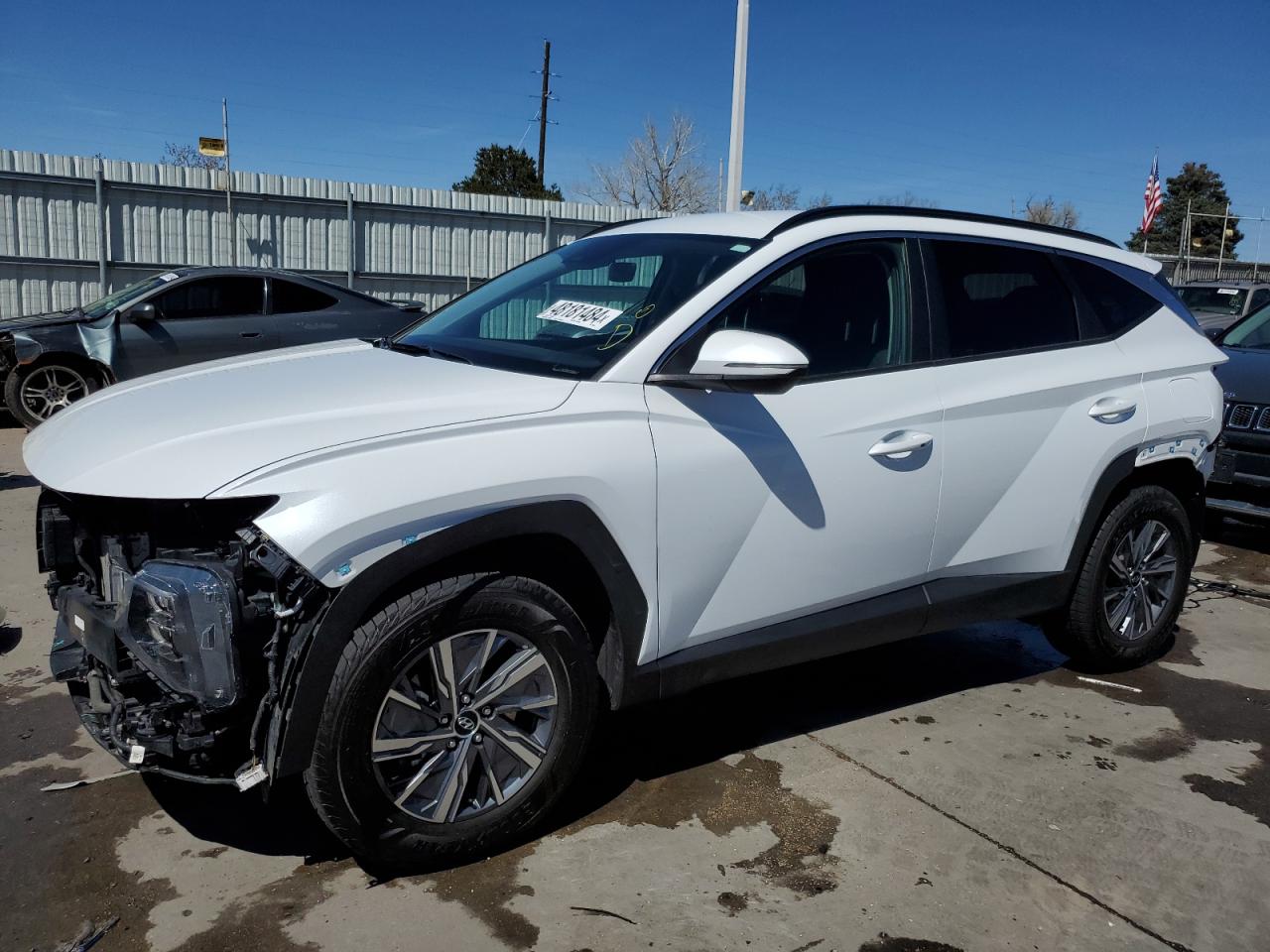 2022 HYUNDAI TUCSON BLUE VIN:KM8JBCA15NU084223
